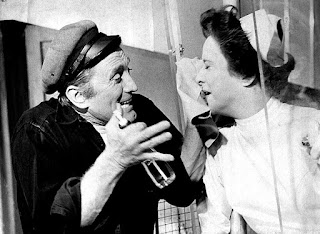 Kirk Douglas and Joan Tetzel in stage play, One Flew Over the Cuckoos's Nest