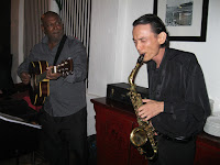 Jason Geh's Jazz Duo performing live at the event