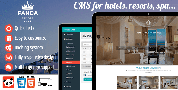 Free Download Panda Resort v4.5.1 Premium CMS for Single Hotel – Booking System Codecanyon