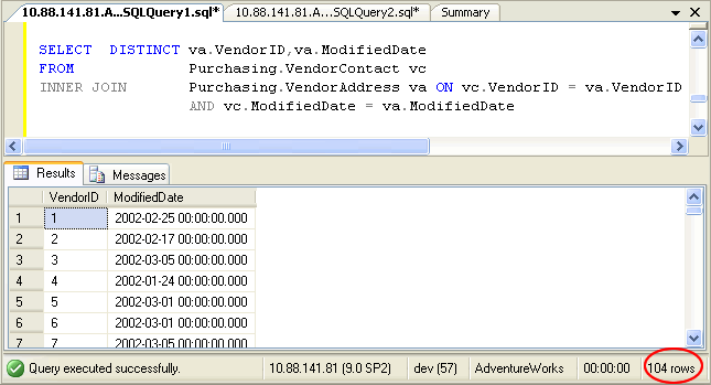 Sql distinct inner join table