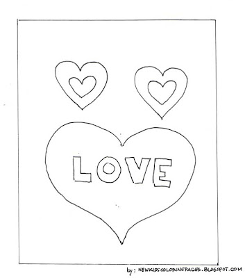 valentines heart coloring page