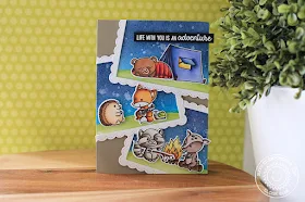 Sunny Studio Stamps: Critter Campout Framed Appreciation Card by Eloise Blue