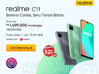 Murah, Spesifikasi HP Realme C11 Cocok Bagi Gamers Baterai Awet