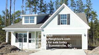 Single-story home under construction in Summerville South Carolina