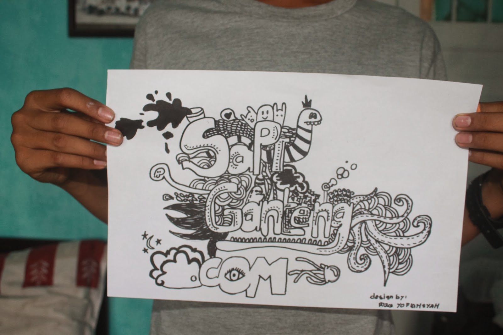 Sapi Gantengcom Doodle Art