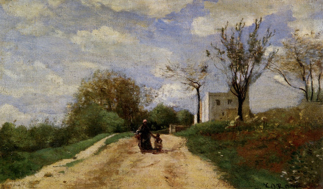 http://www.wikiart.org/en/camille-corot/the-path-leading-to-the-house-1854