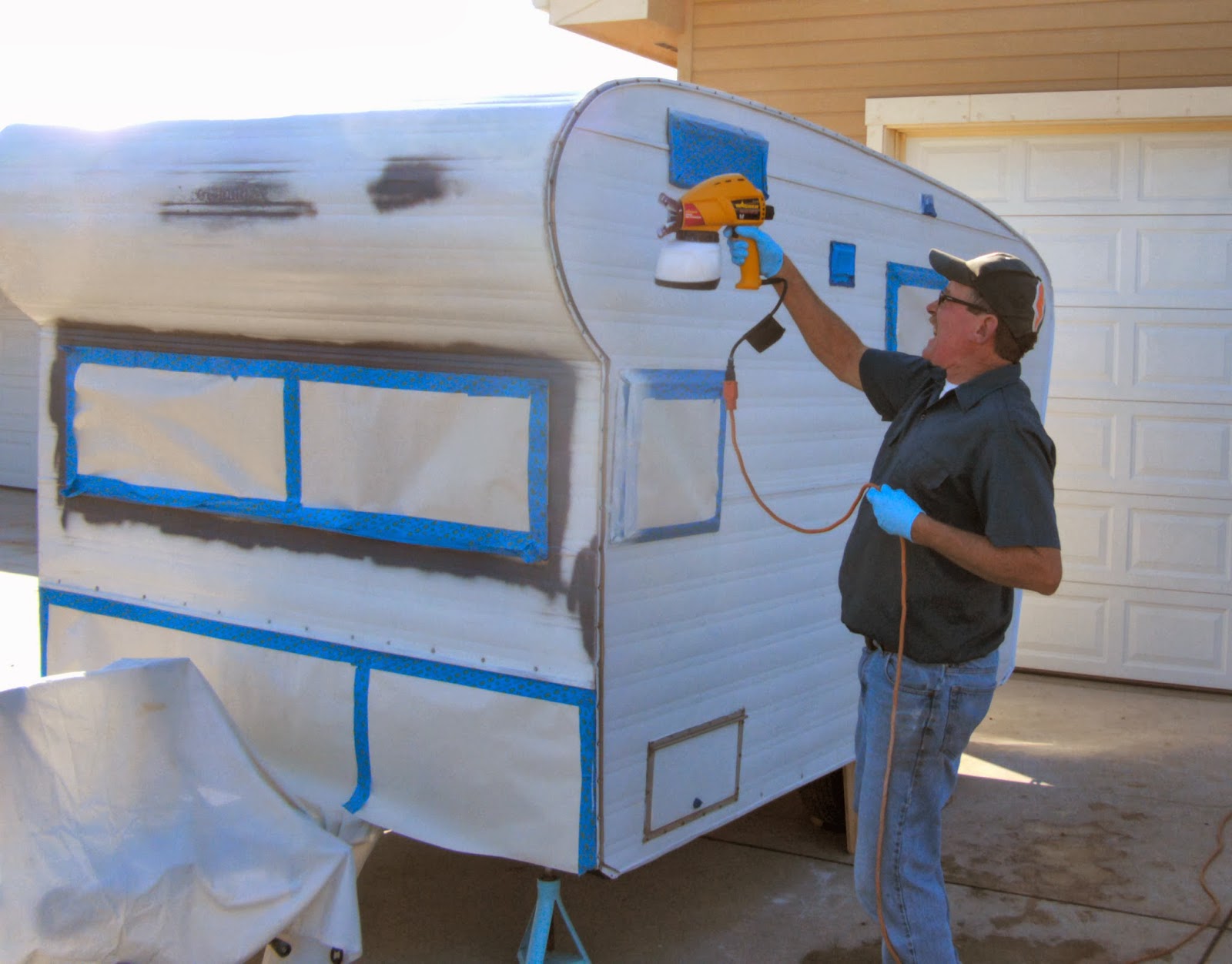 How to Paint a Vintage Trailer for Under 60 Little