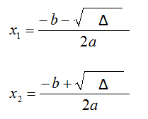 Formule per le equazioni di secondo grado
