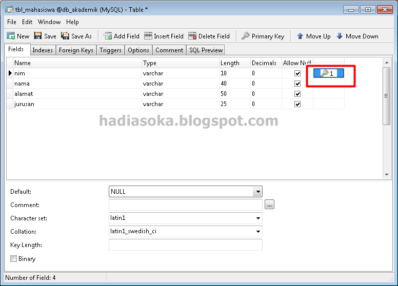 Membuat Database Dan Tabel Di MySQL dengan Navicat 