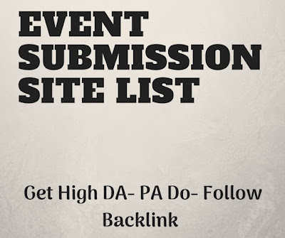50+ Free Event Submission / Listing  Site List 