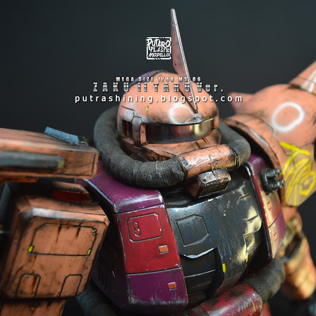 Customize Mega Size 1/48 Zaku II with Recycle & Reuse Stuff by Putra Shining