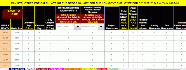 Automatic Income Tax Preparation Excel-based All-in-one software