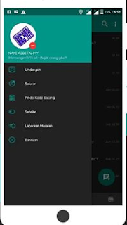 BBM Mod NAF-Chat Series v1.0.0 Dark Teal Apk