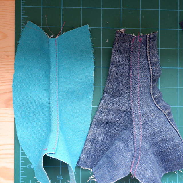 How to Sew Flat-Felled Jeans Seams RTW Method