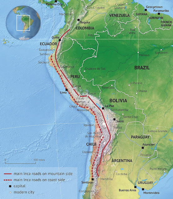 Система дорог инков через Южную Америку