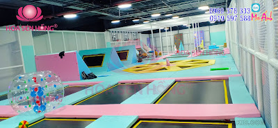 trampoline - sàn nhún - sàn bậc thể lực - jump arena