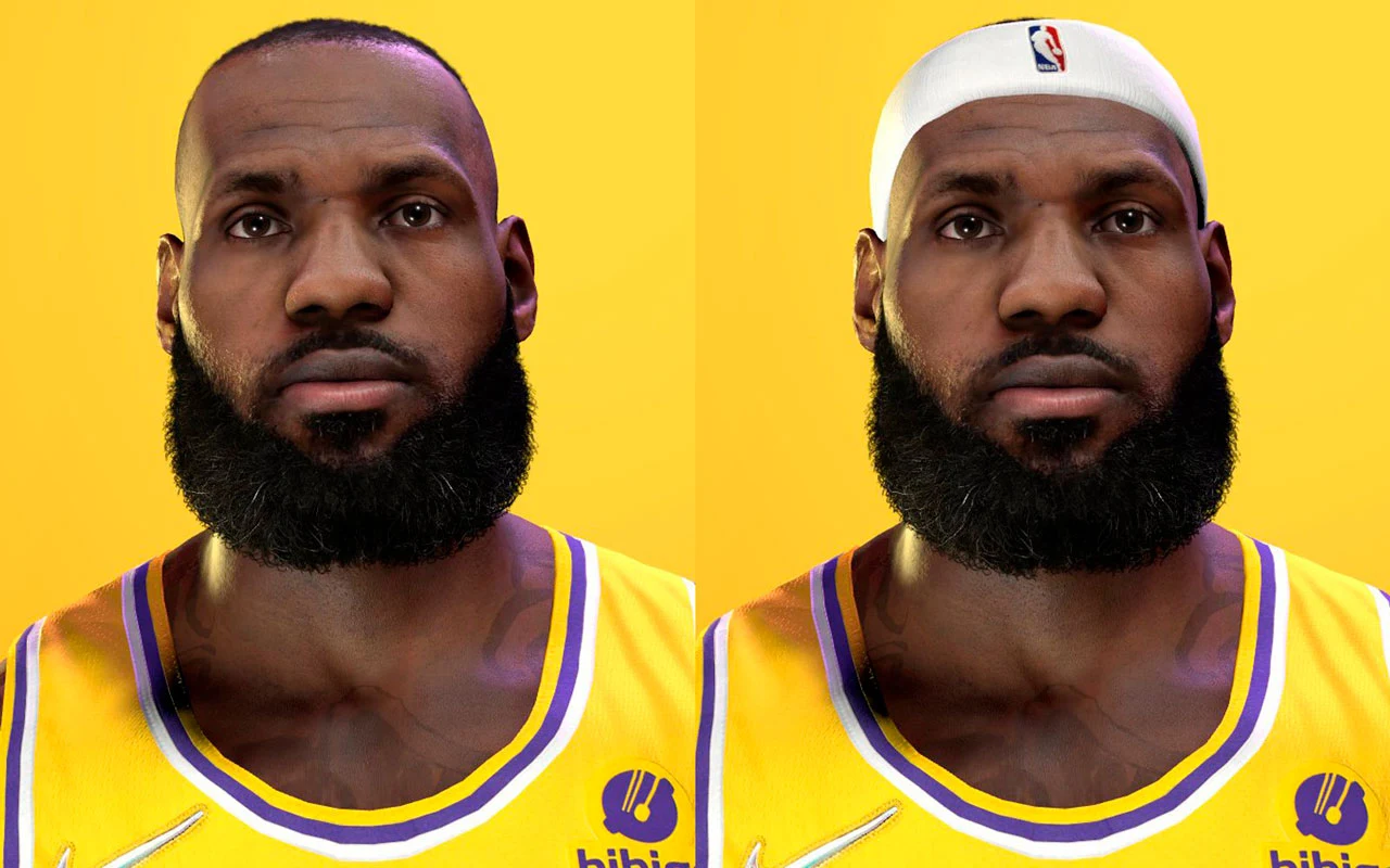 NBA 2K22 LeBron James Cyberface