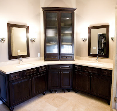 Bathroom Double Vanity on Corner Bathroom Vanity   Bathroom Picture