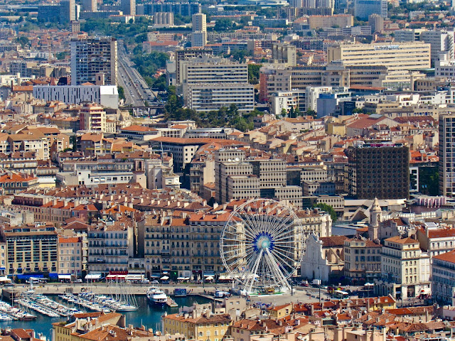 View of the Vieux Port in Marseille