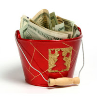 xmas charity cash basket