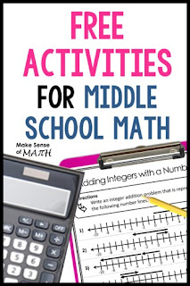 Free Activities for Middle School Math