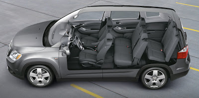 2013 Chevrolet Orlando interior cutaway