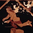 Crátera de figuras rojas, pintor de Asteas - ca. 340 a.C. - Paestum Museum  (detalle de cara A- Pothos)