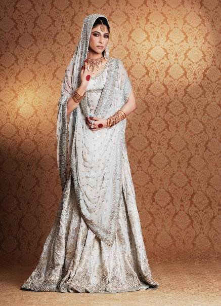 White Pakistani Bridal Wedding Dresses