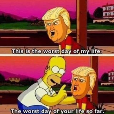 Homer and Trump - Worst Day Ever - so far! Cartoon