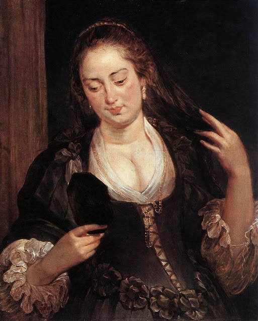 Woman with a Mirror, Peter Paul Rubens, Baroque Painting