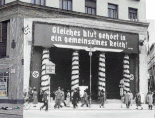 Loos Haus on Michaelerplatz hakenkreuz anschluss