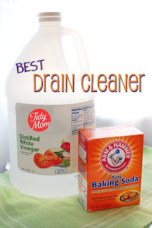 Image: Tidymom.net: Keep the plumber away - Natural Homemade Drain Cleaner