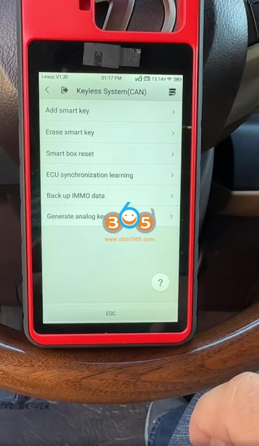 Autel KM100 Program 2017 Lexus ES350 All Keys Lost 5