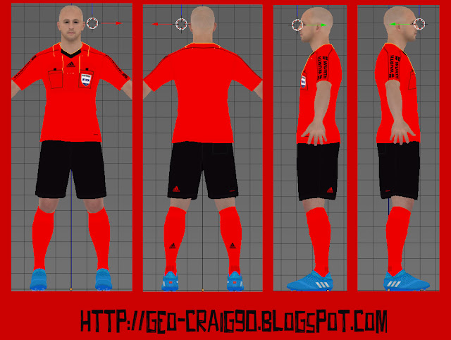 PES 2017 LaLiga Santander Referee Kit season 2016/17 (UPDATE & FIX ARM SLEEVE)