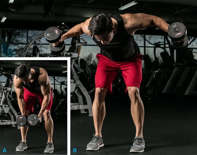 BENT-OVER DUMBBELL FLY