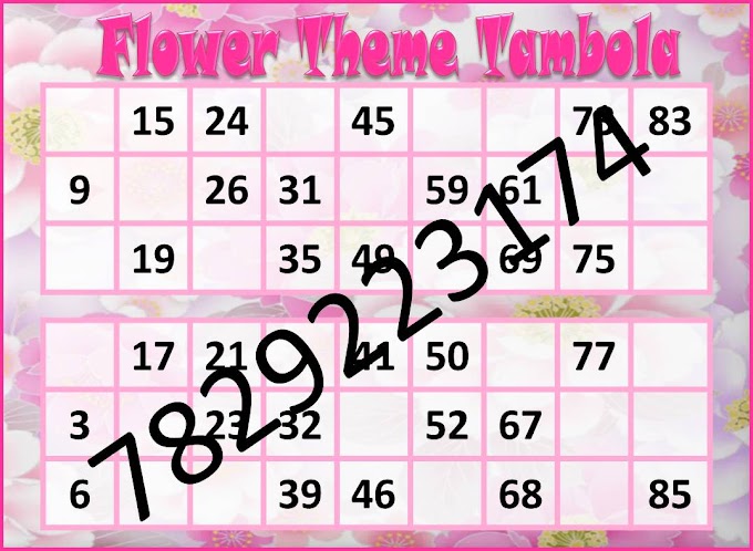 Floral Theme Tambola Tickets | Floral Theme Tambola Housie Games