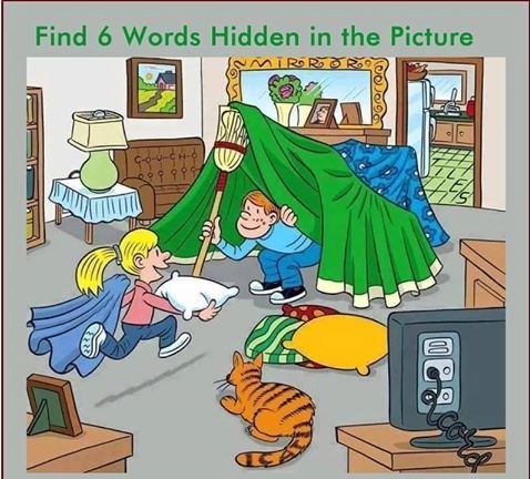 Find 6 Words Hidden in this picture