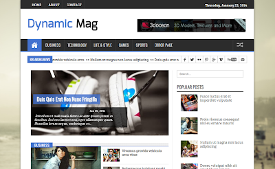 Dynamic Mag - Magazine Responsive Blogger Template