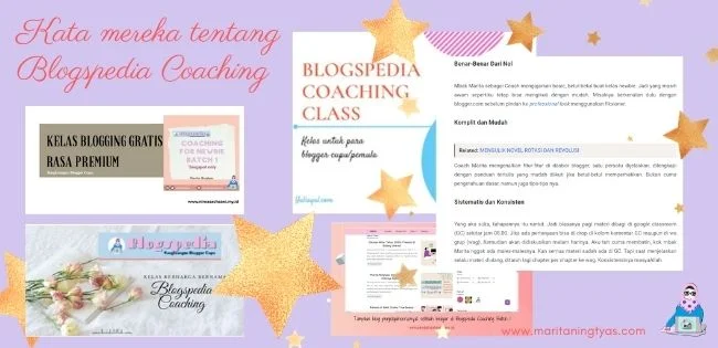 kata mereka tentang blogspedia coaching batch 1