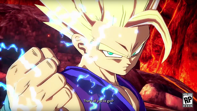 Dragon Ball FighterZ Gohan that's all you got? fist Super Saiyan