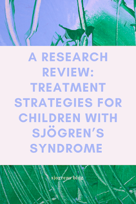 Treatment strategies for childhood onset Sjögren’s syndrome