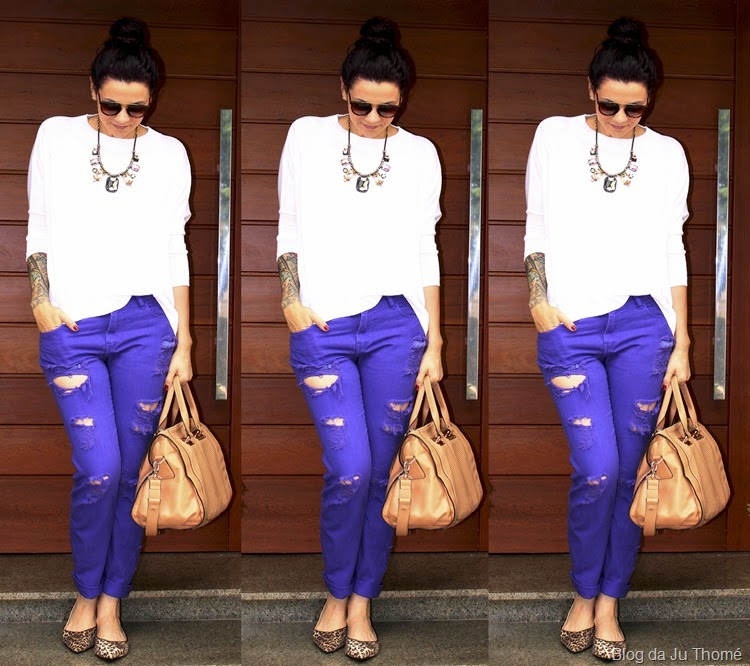 look jeans color, trico branco e sapatilhas2 look jeans color, trico branco e sapatilhas2