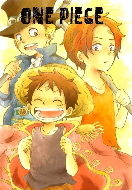 One Piece Luffy, Ace, and Sabo family