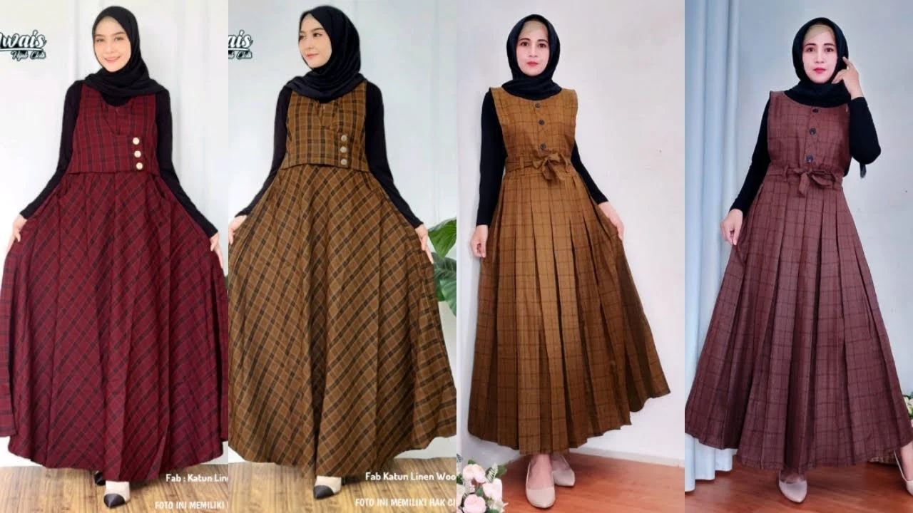 Model Gamis Baju Kodok Terbaru 2021 Tampil Cantik Elegan