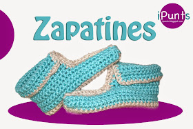 patrón gratis zapatillas crochet ganchillo ipunts 