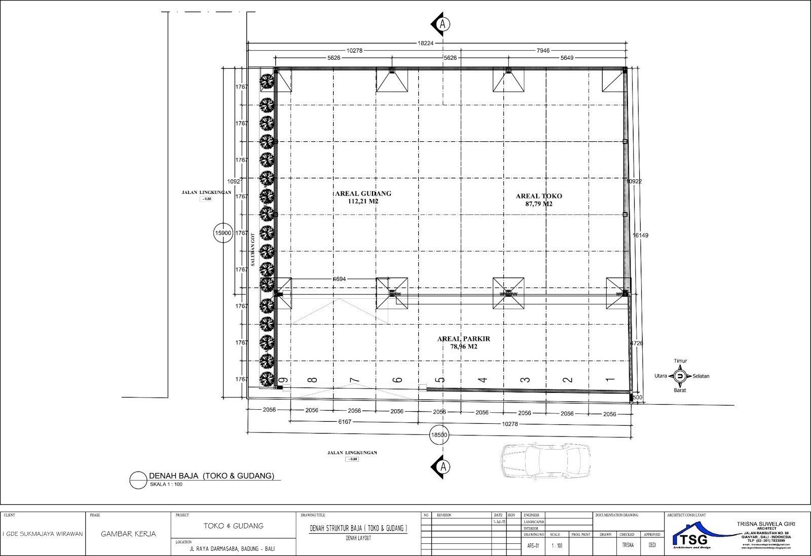 Gambar Makalah Apotek Denah Bangunan10 P Contoh Gambar 