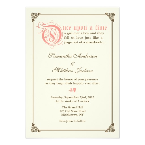 FMP: Wording on Wedding Invitations