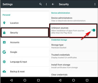 Enable Unknown Sources in Android