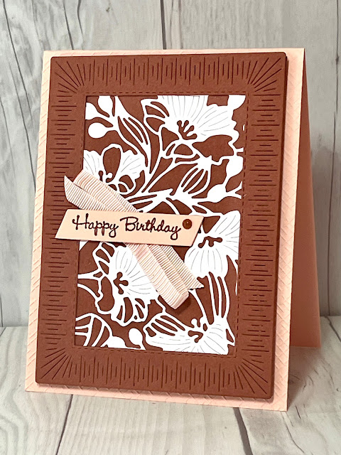 Gloral Greeting card using Stampin' Up! Gorgeous Garden Dies