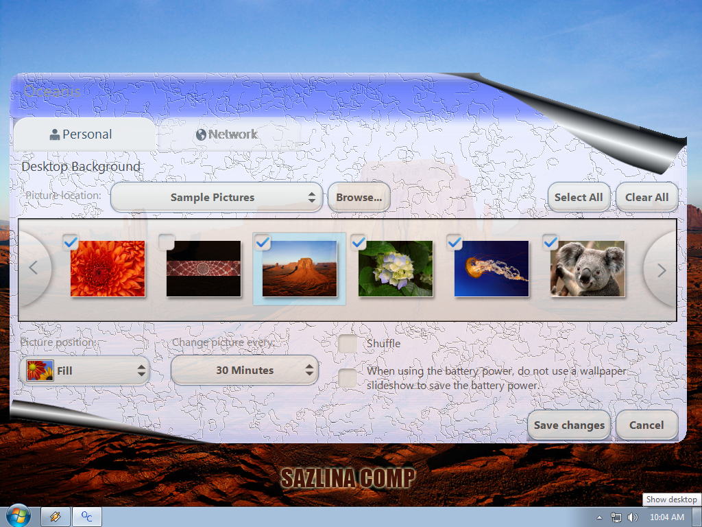 Cara Pasang Wallpaper Dengan Desktop Background Windows 7 Starter